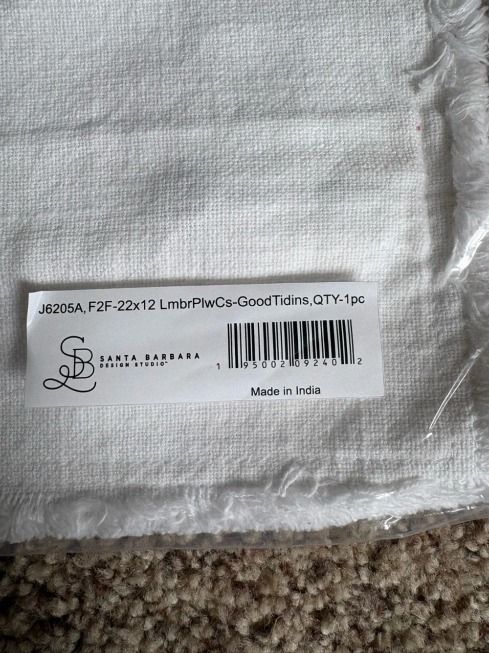 White Pillow Cases with Red Truck and Green Tree (Set of 2)